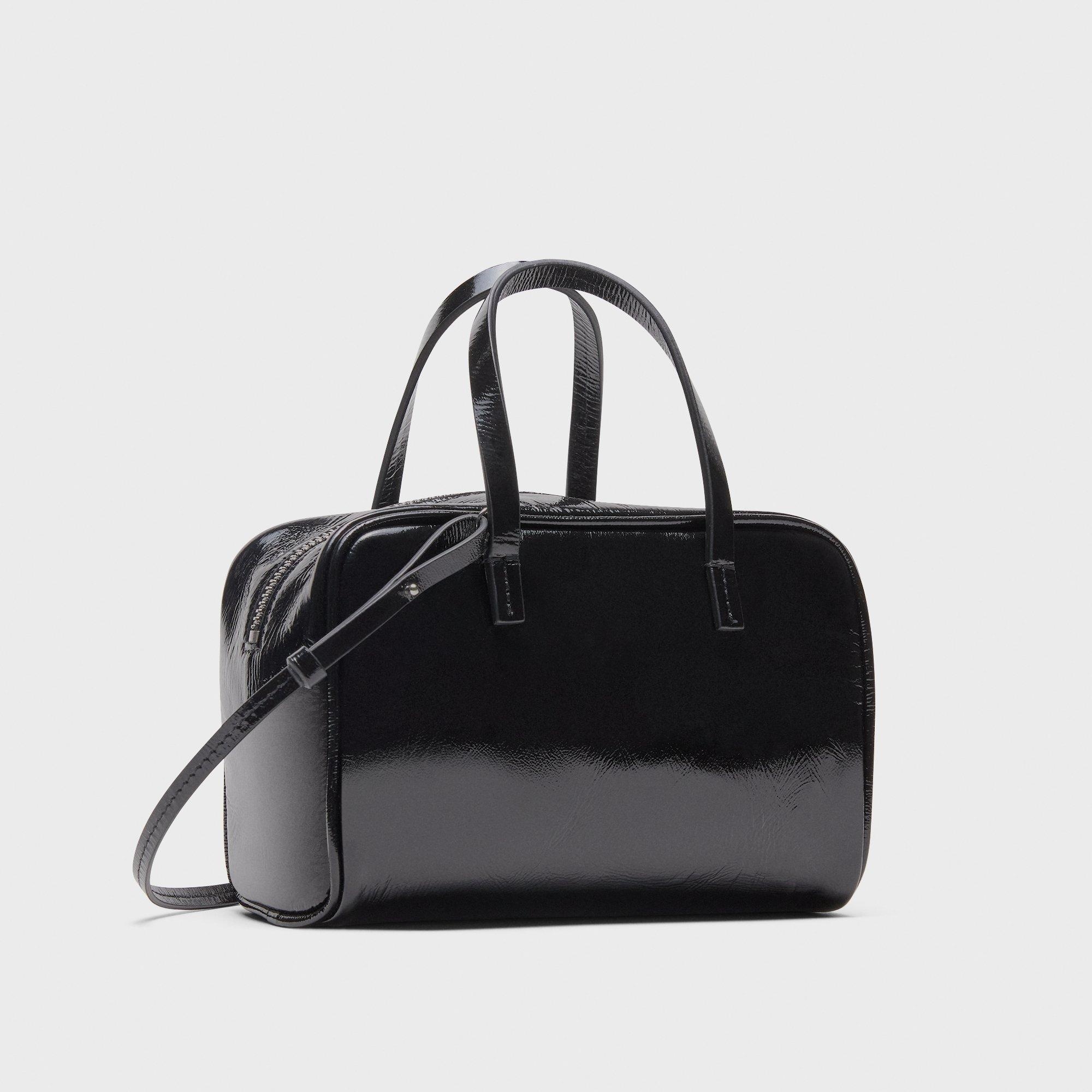 Mini Pillow Bag in Crinkled Patent Leather - 4
