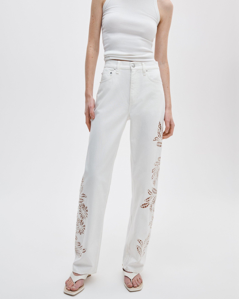 rag & bone Shea Relaxed Straight Jean High-Rise in Lightweight Rigid Denim outlook