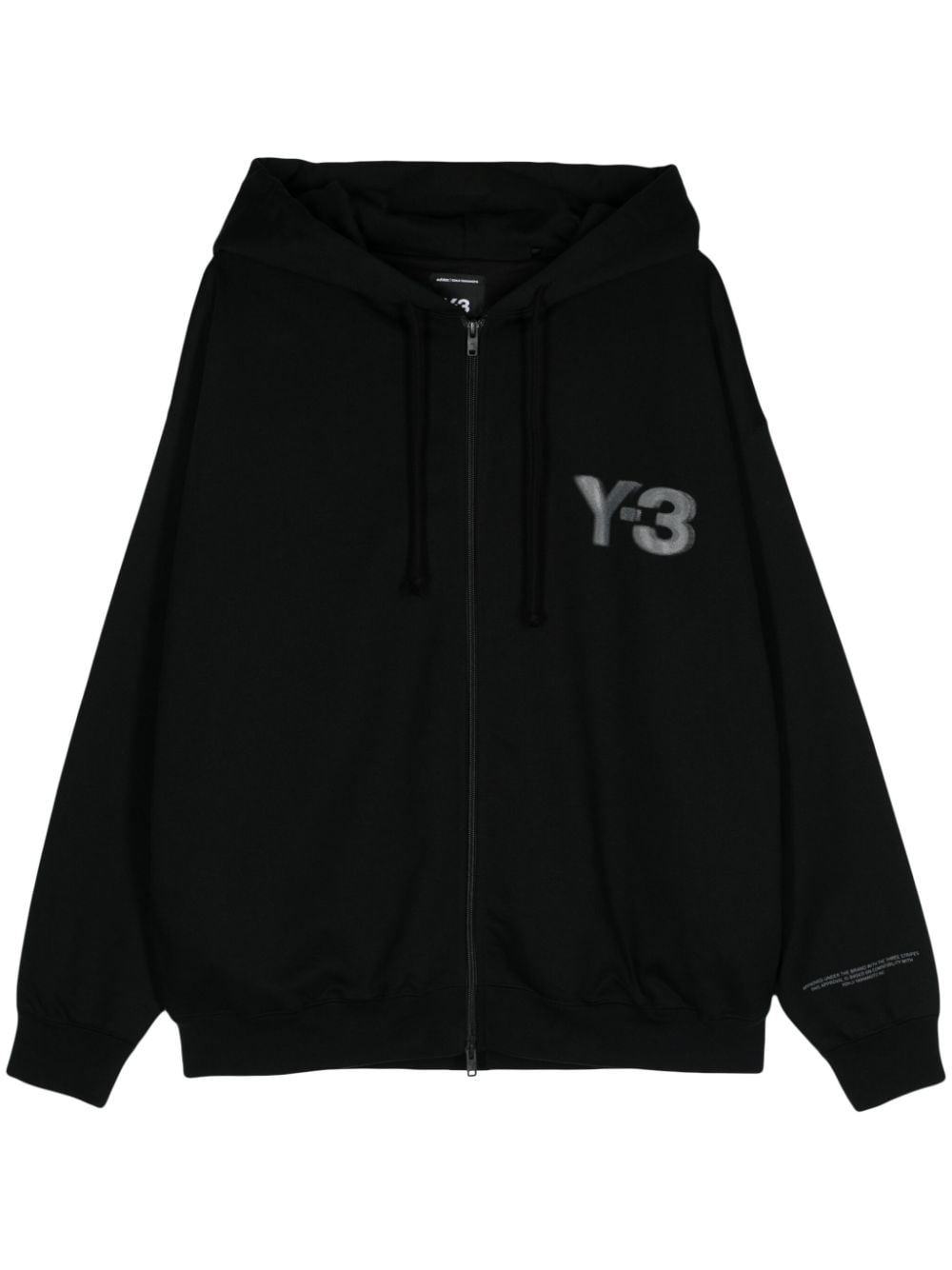 Logo cotton hoodie - 1