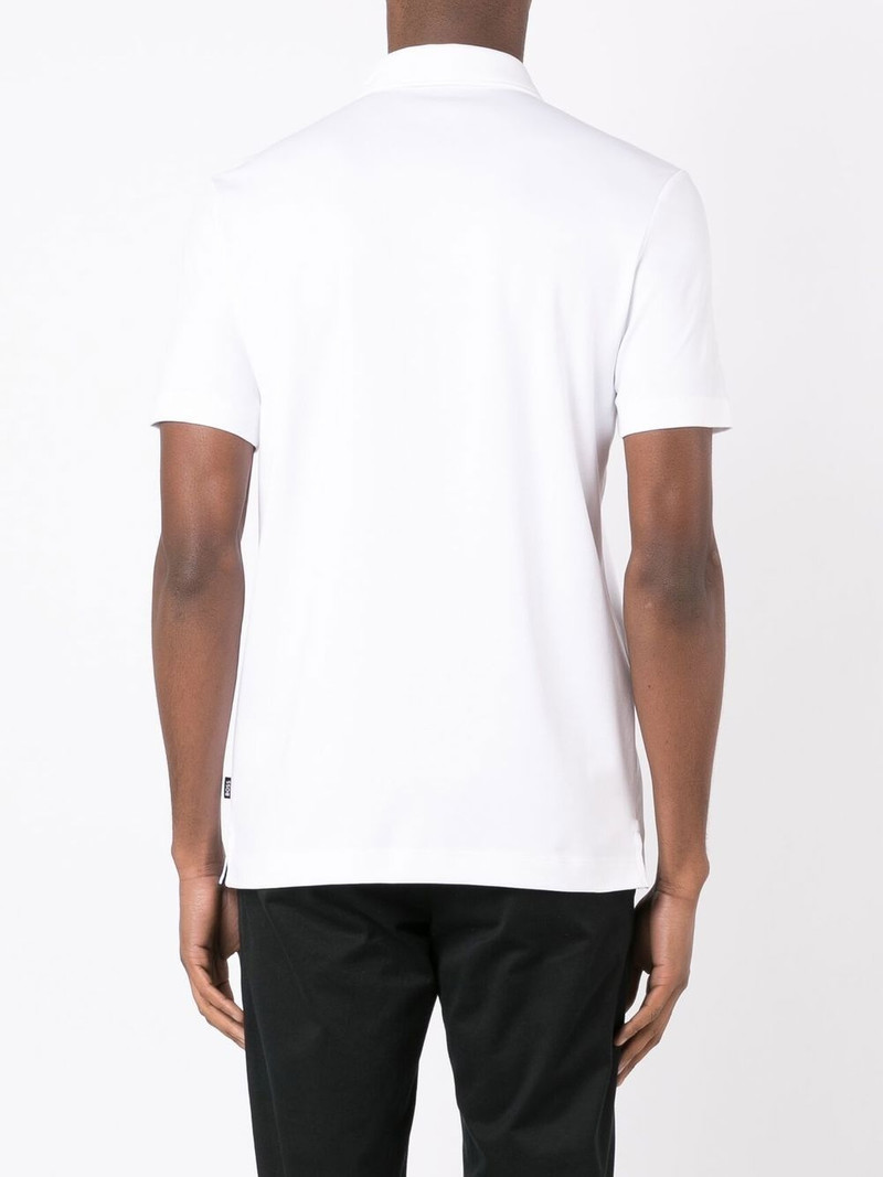 logo-print organic cotton polo shirt 4