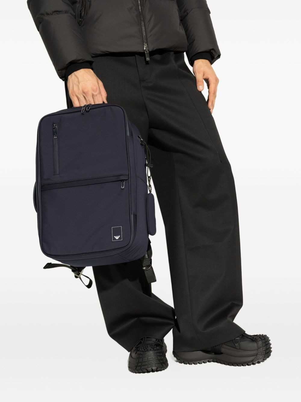logo-patch adjustable backpack - 2