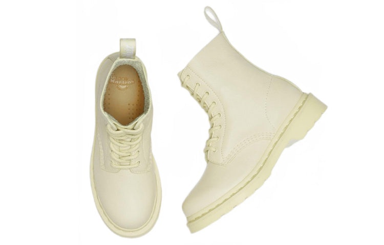 (WMNS) Dr. Martens 1460 Pascal Mono Lace Up Boots 'Cream' 27580282 - 3