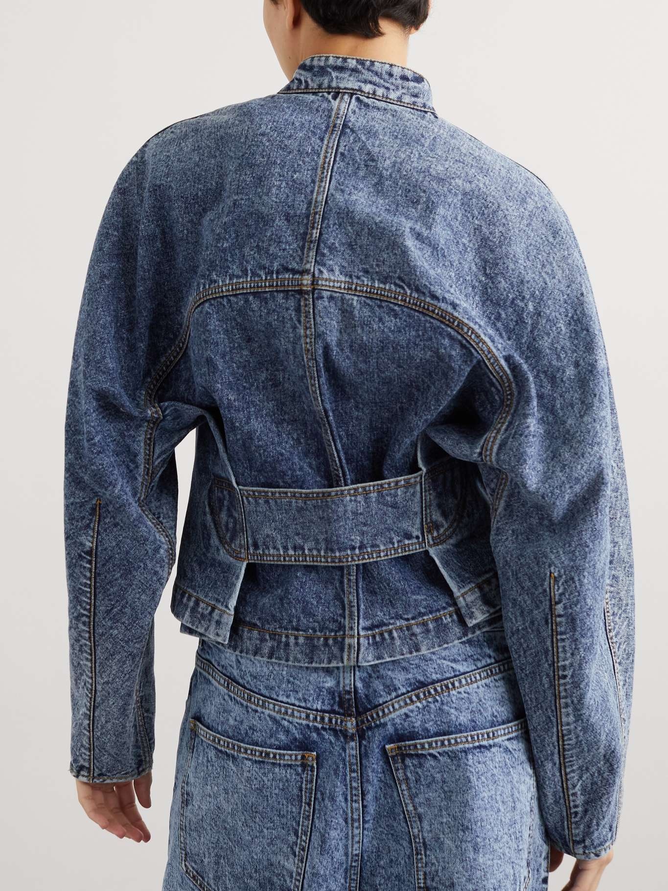 Alaïa Paneled denim jacket | netaporter | REVERSIBLE