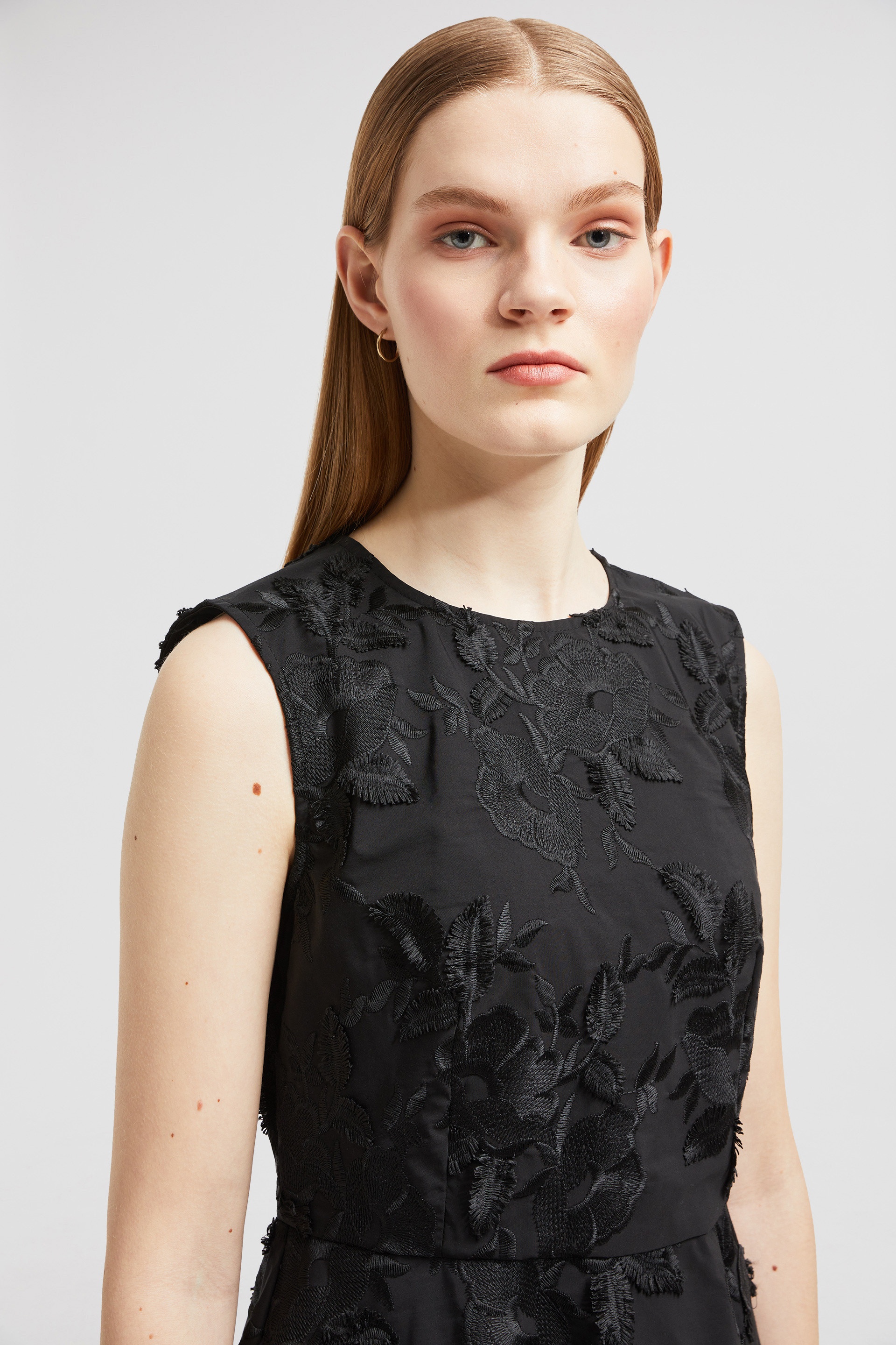 Floral Gabardine Dress - 4