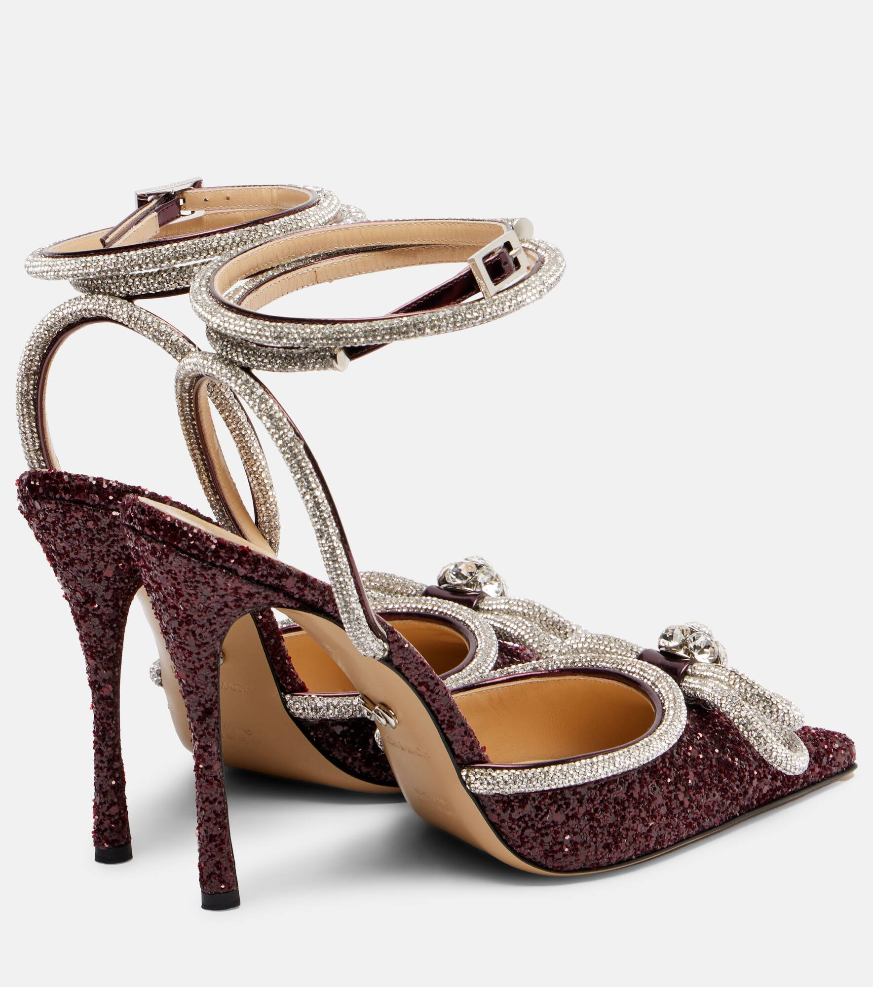 Double Bow 110 embellished pumps - 2