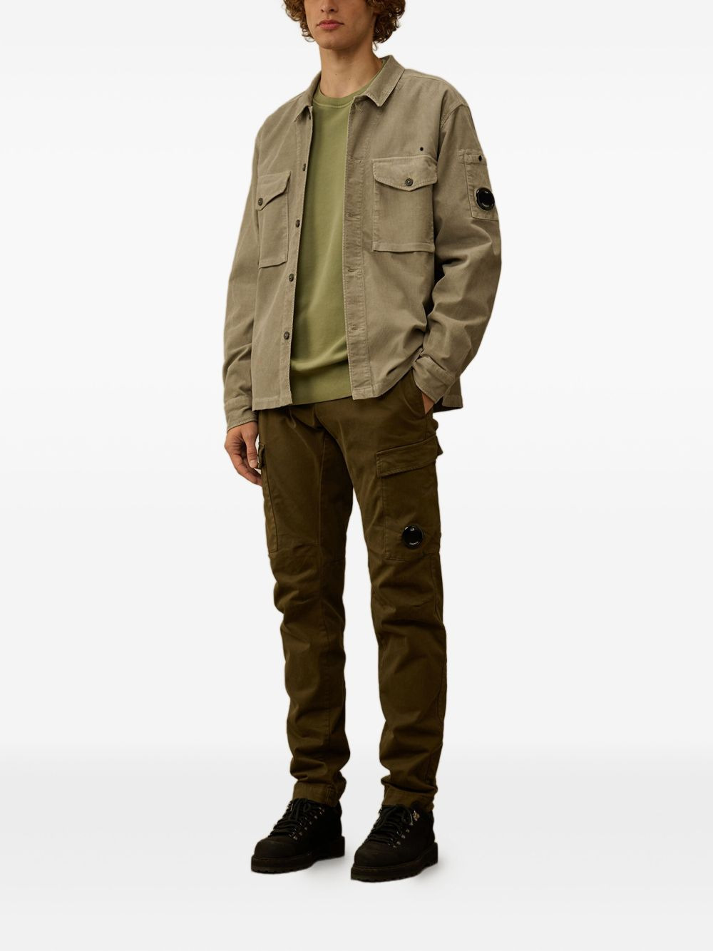 lens-detail crew-neck sweatshirt - 2