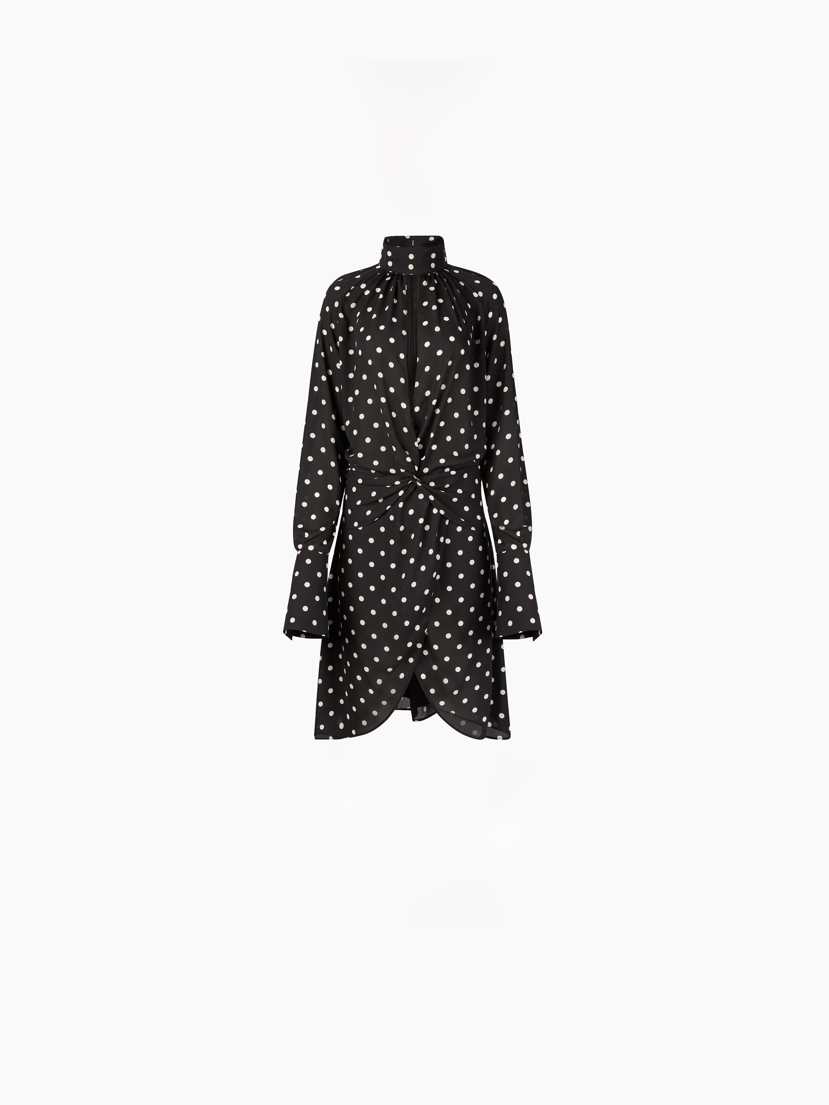 HIGH NECK MIDI DRESS - 5