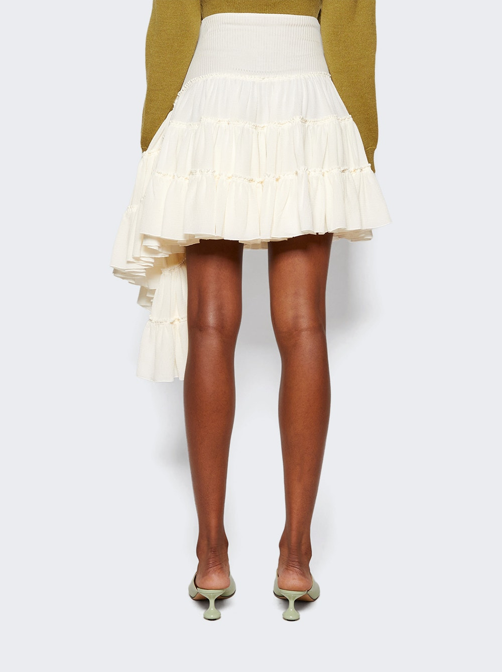 Ruffled Skirt Off White - 5