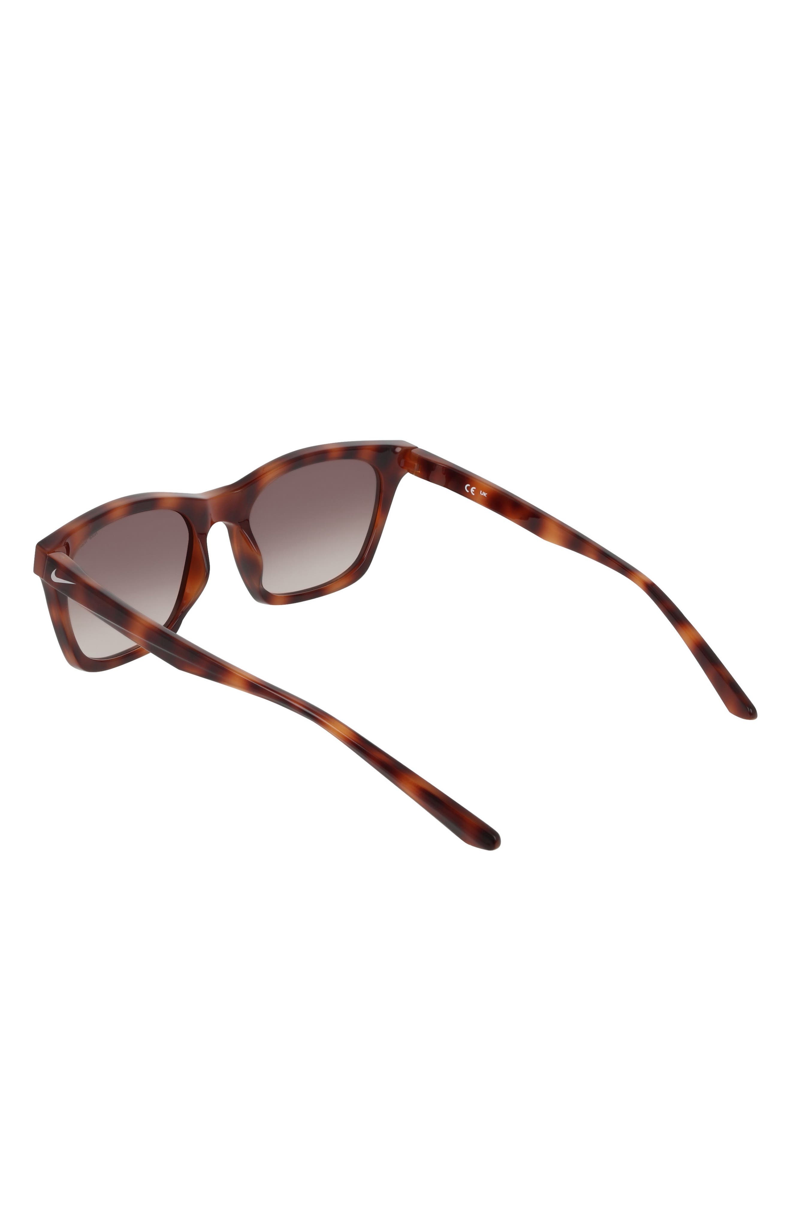 Nike Vital Flow 53mm Gradient Tea Cup Sunglasses in Tortoise /Brown Gradient at Nordstrom - 7