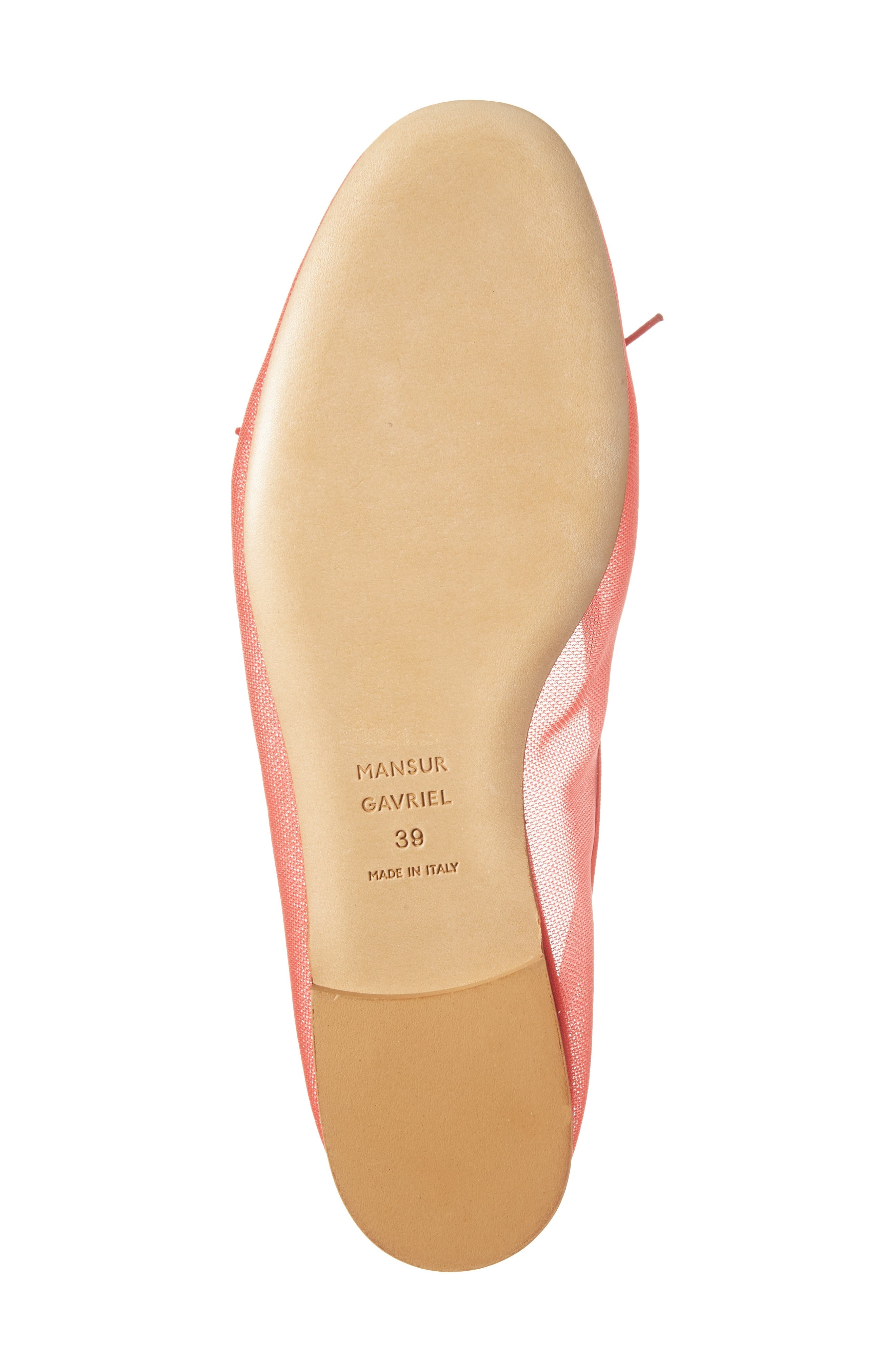 Mansur Gavriel Dream Mesh Ballerina Flat in Bright Red at Nordstrom - 6