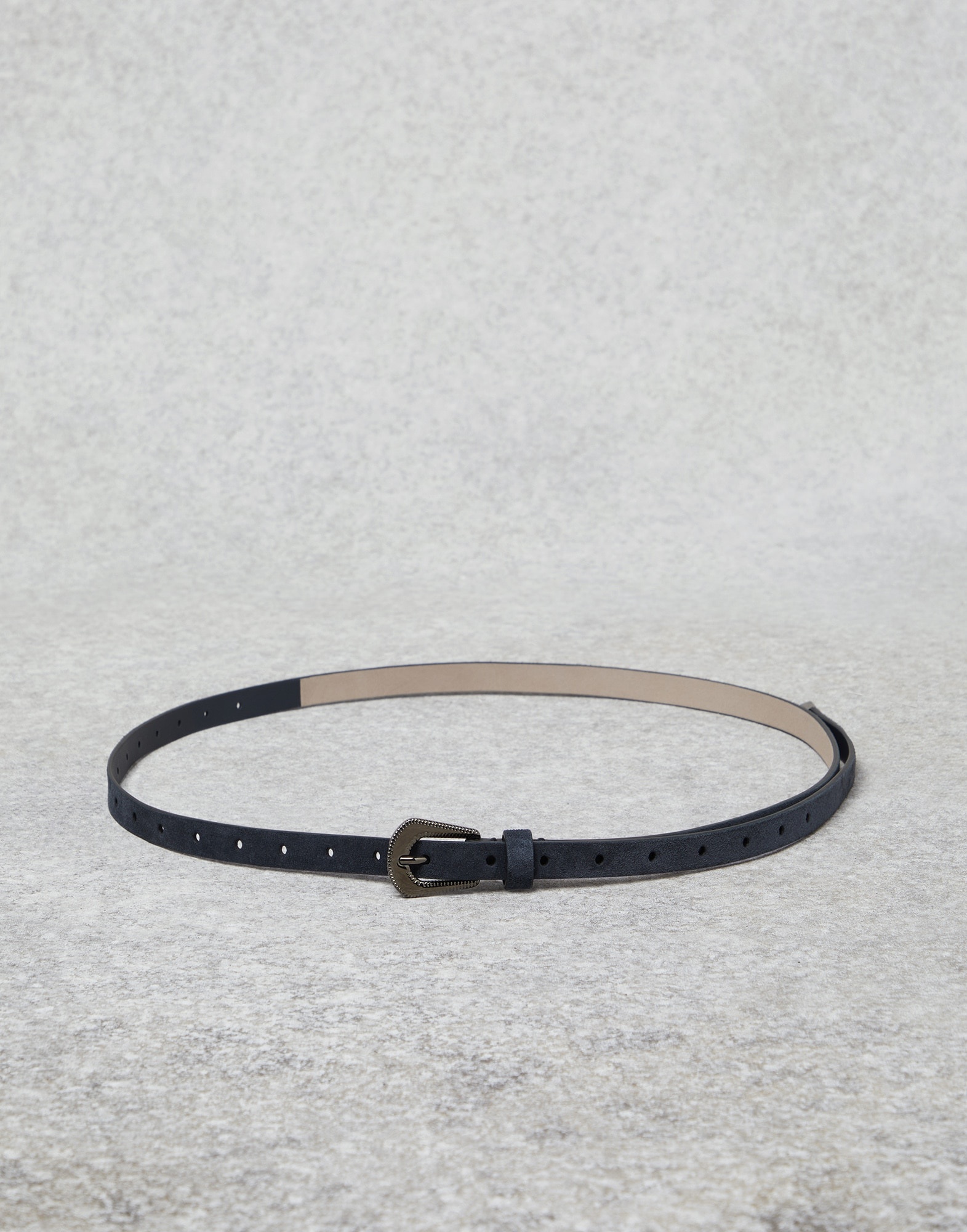 Suede calfskin western belt - 1