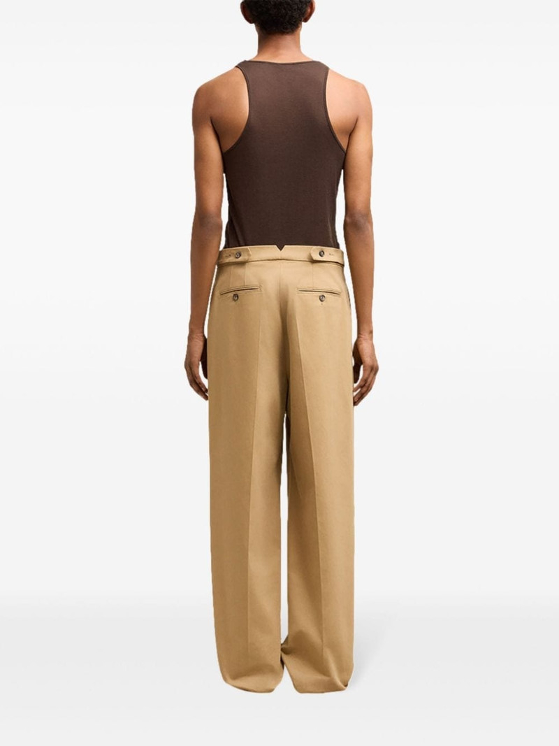 cotton wide-leg trousers 4
