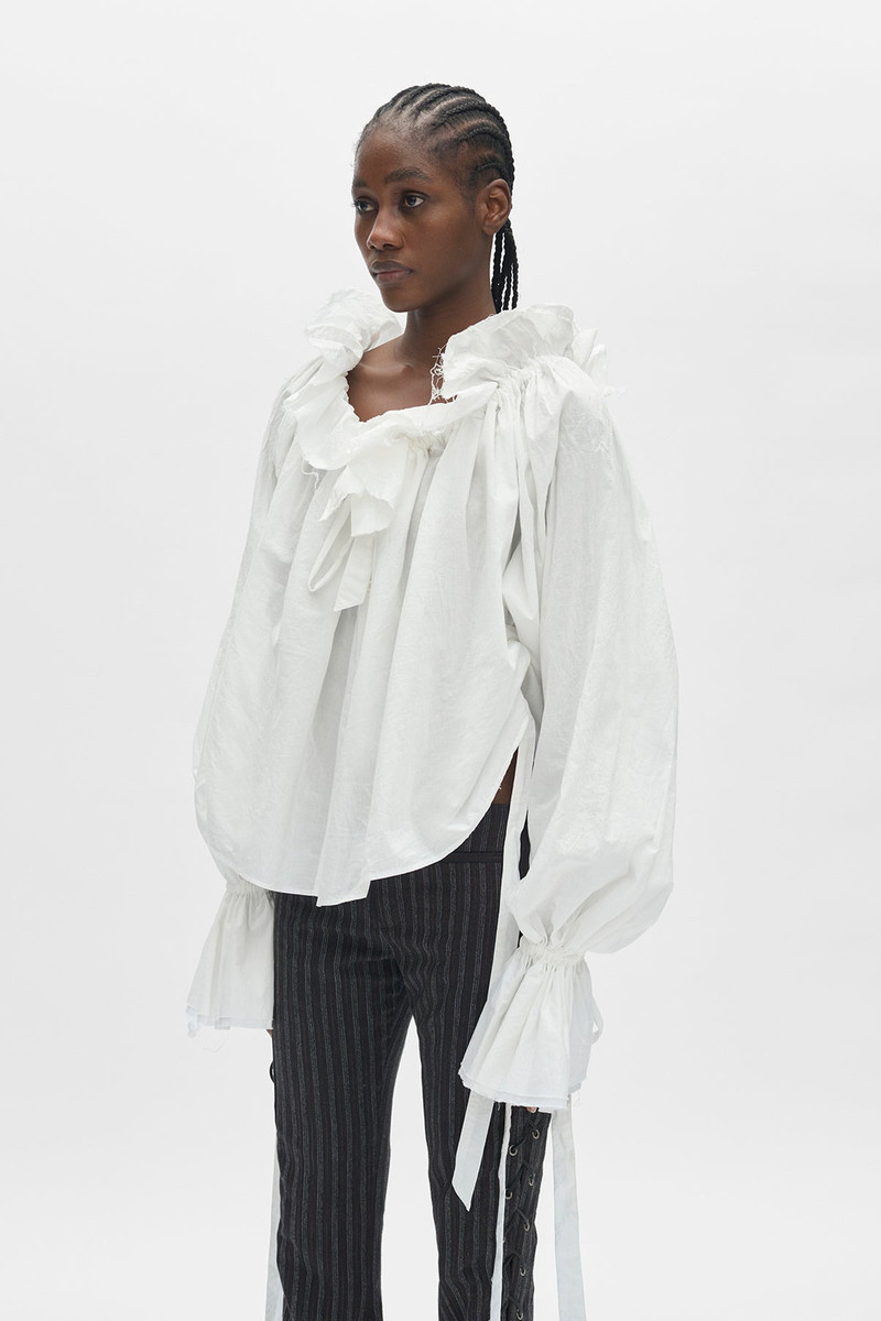 Ann Demeulemeester Stee Ruffled Top outlook