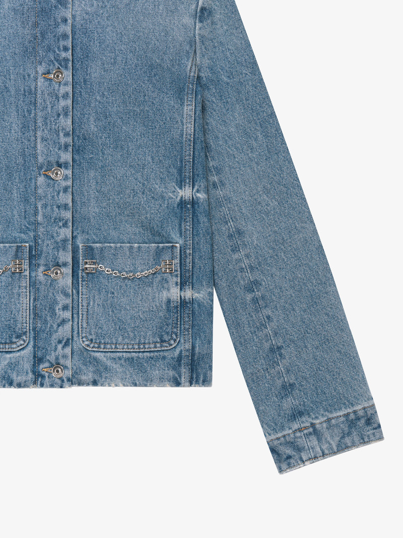 Givenchy JACKET IN DENIM WITH CHAIN DETAILS outlook