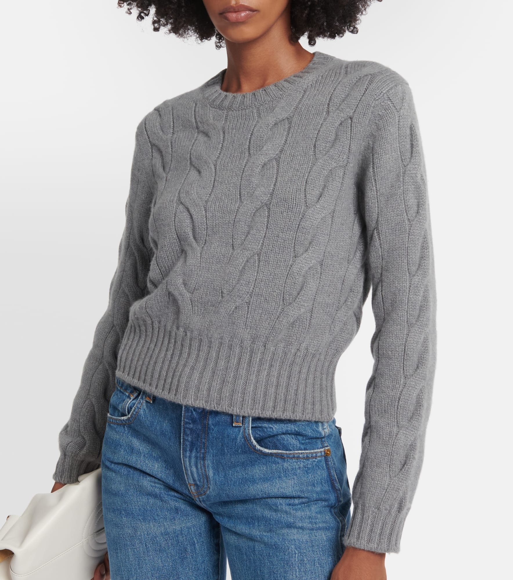 Cable-knit cashmere sweater - 4