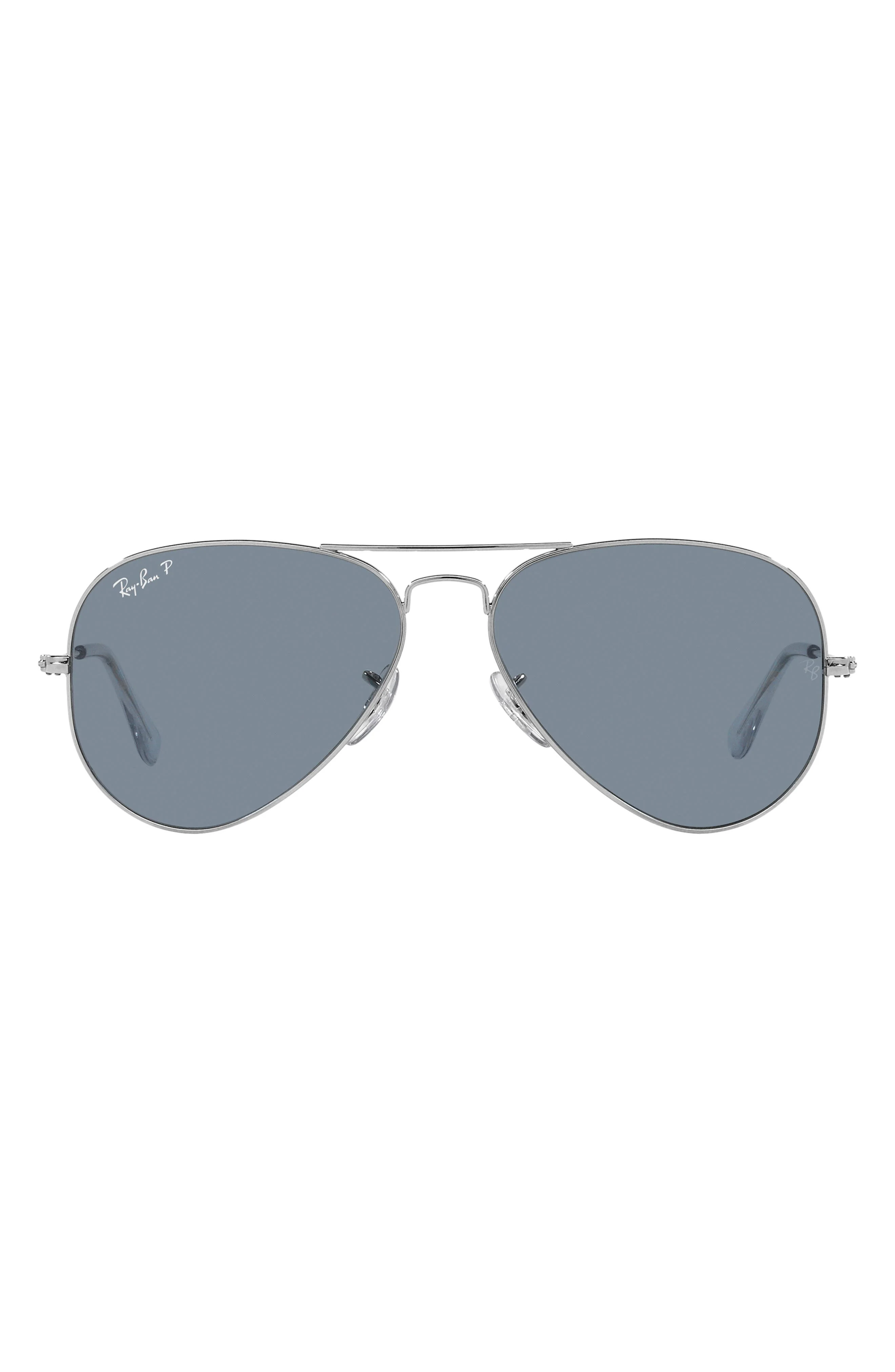 Ray-Ban Aviator 55mm Sunglasses in Silver at Nordstrom - 1