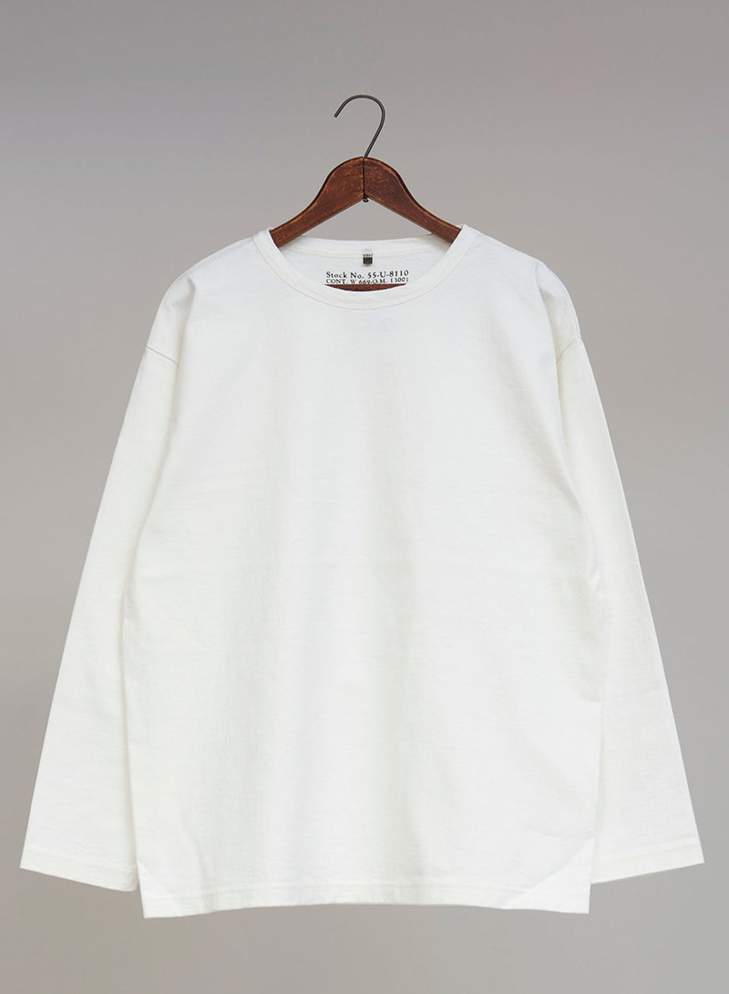 9.5oz 40's USMC Long Sleeve Shirt in Off-White 1