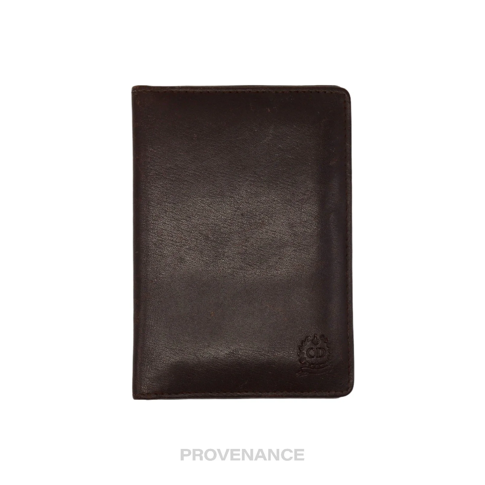 Dior Pocket Organizer Wallet - Chocolate Leather - 1