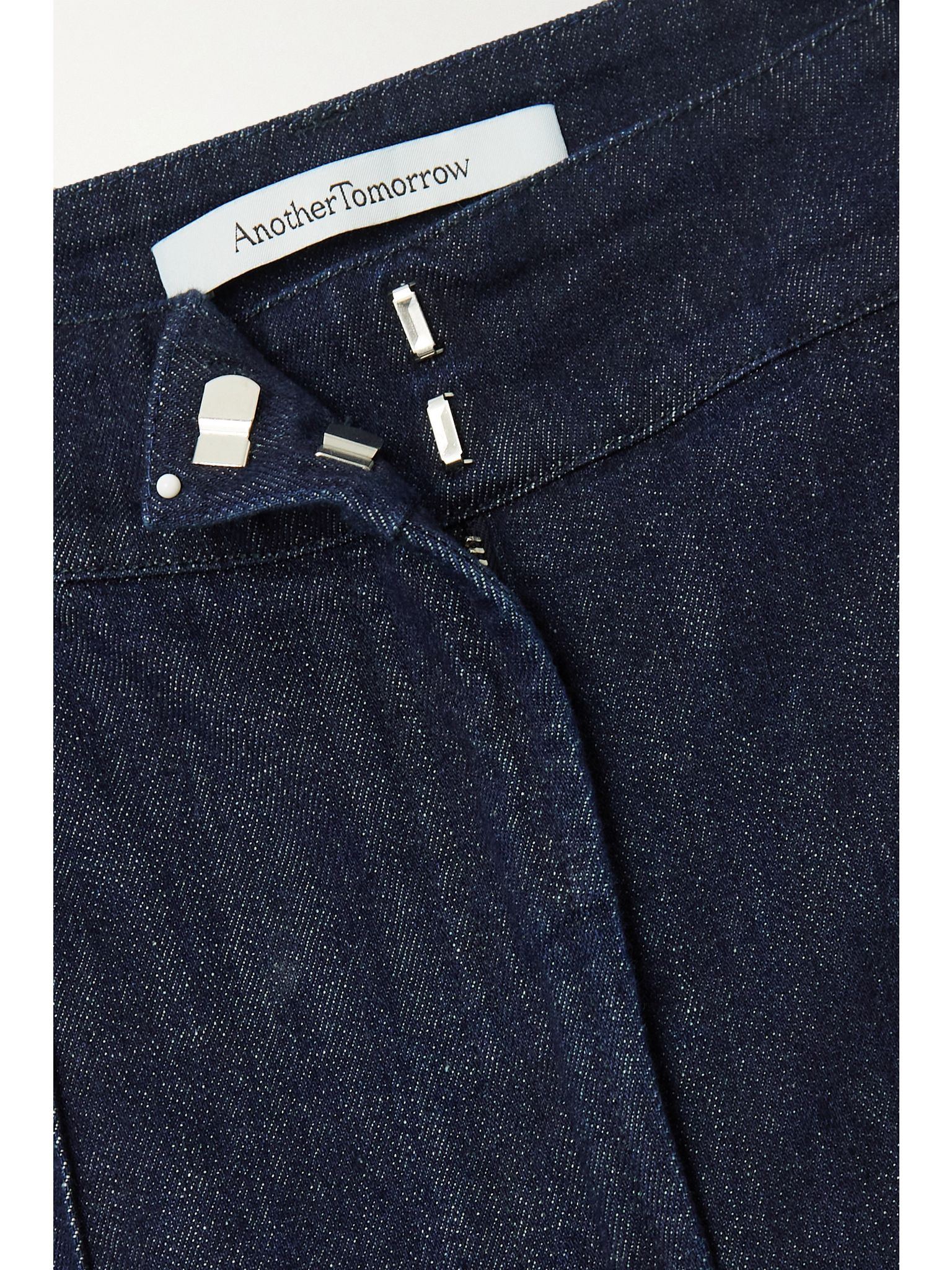 + NET SUSTAIN high-rise straight-leg stretch organic jeans Blue - 5