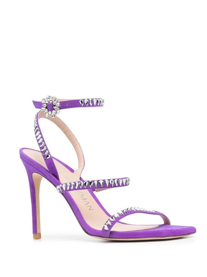Stuart Weitzman Gemcut 100mm stiletto sandals outlook