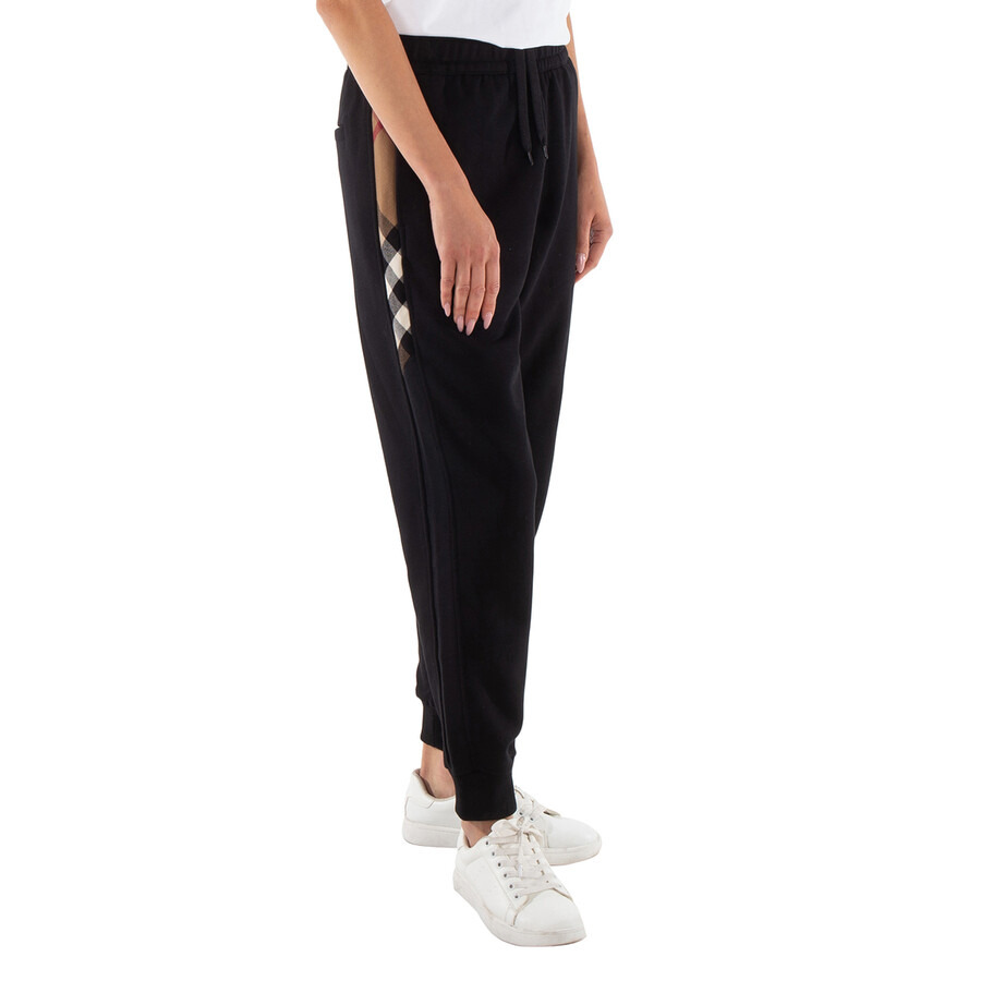 Burberry Stephan Check Trim Cotton Joggers - 5