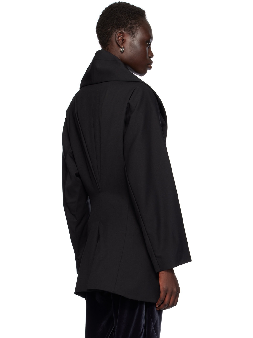 Black Venari Tailored Blazer - 3