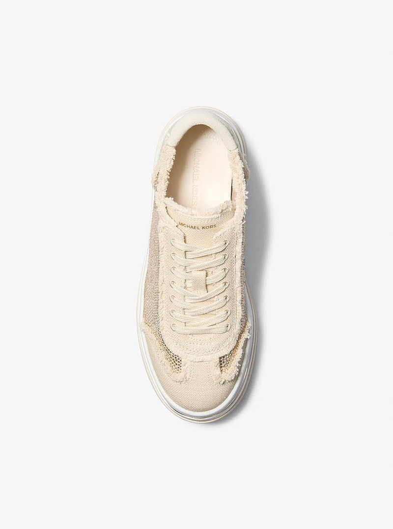 Hayes Embellished Linen Blend Sneaker 3