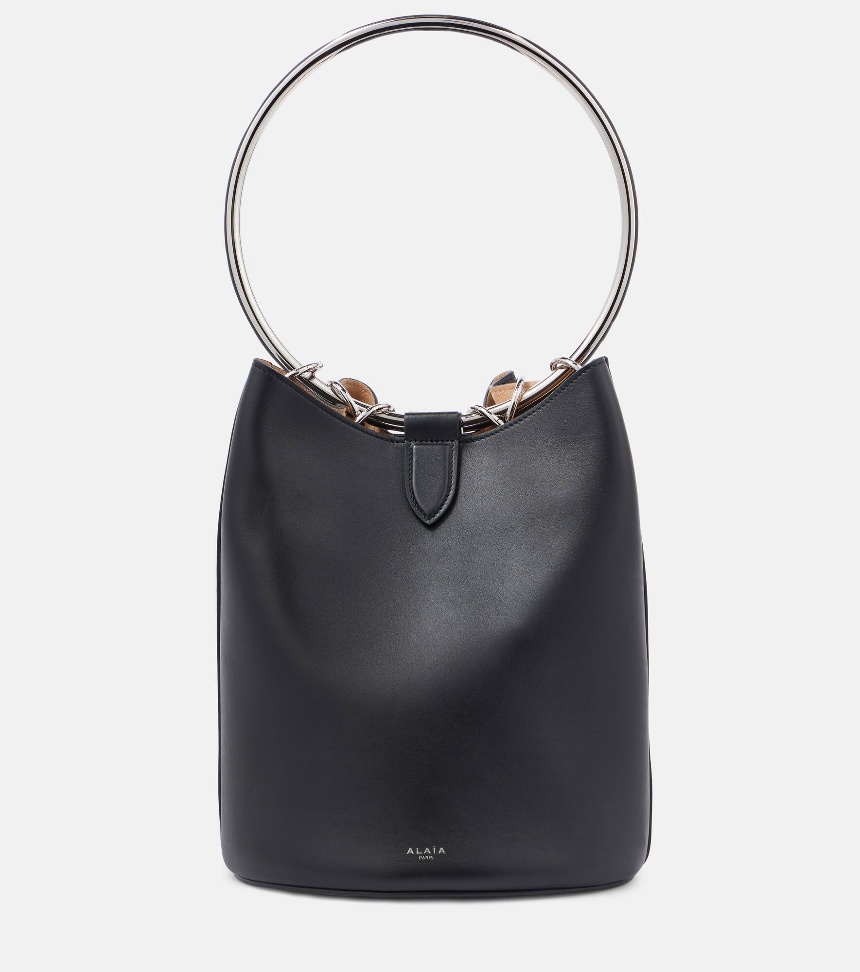 Ring Medium leather bucket bag - 1