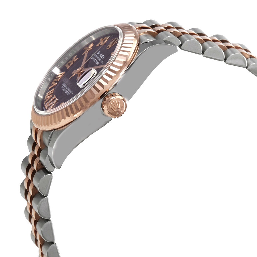 Rolex Datejust 31 Aubergine Diamond Dial Automatic Ladies Steel and 18kt Everose Gold Jubilee Watch  - 2