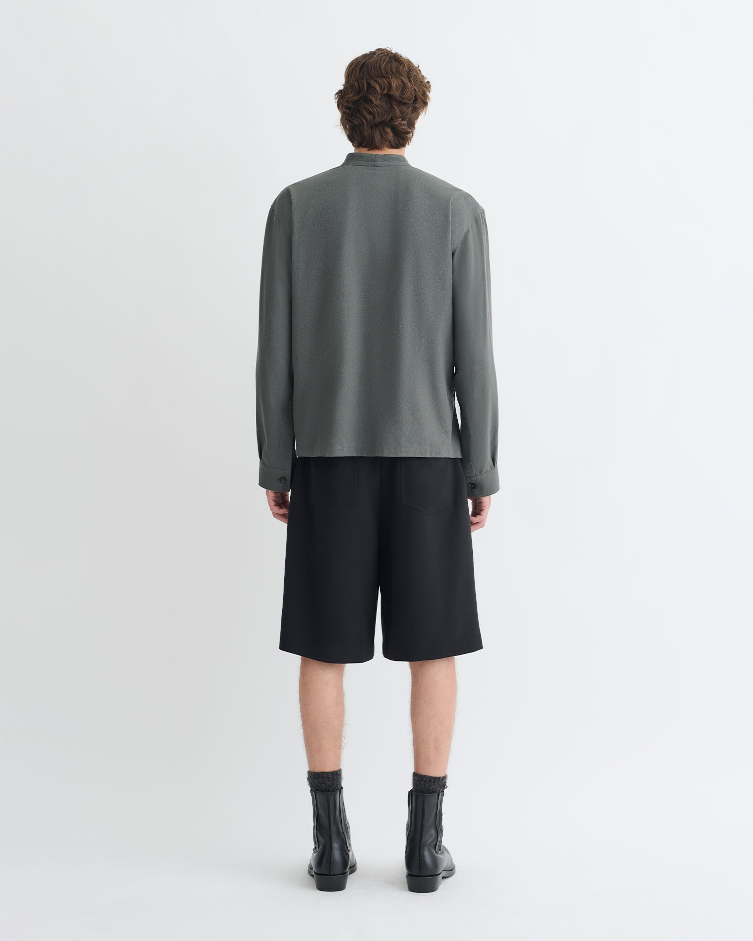Raw Silk Wrap Shirt - 5