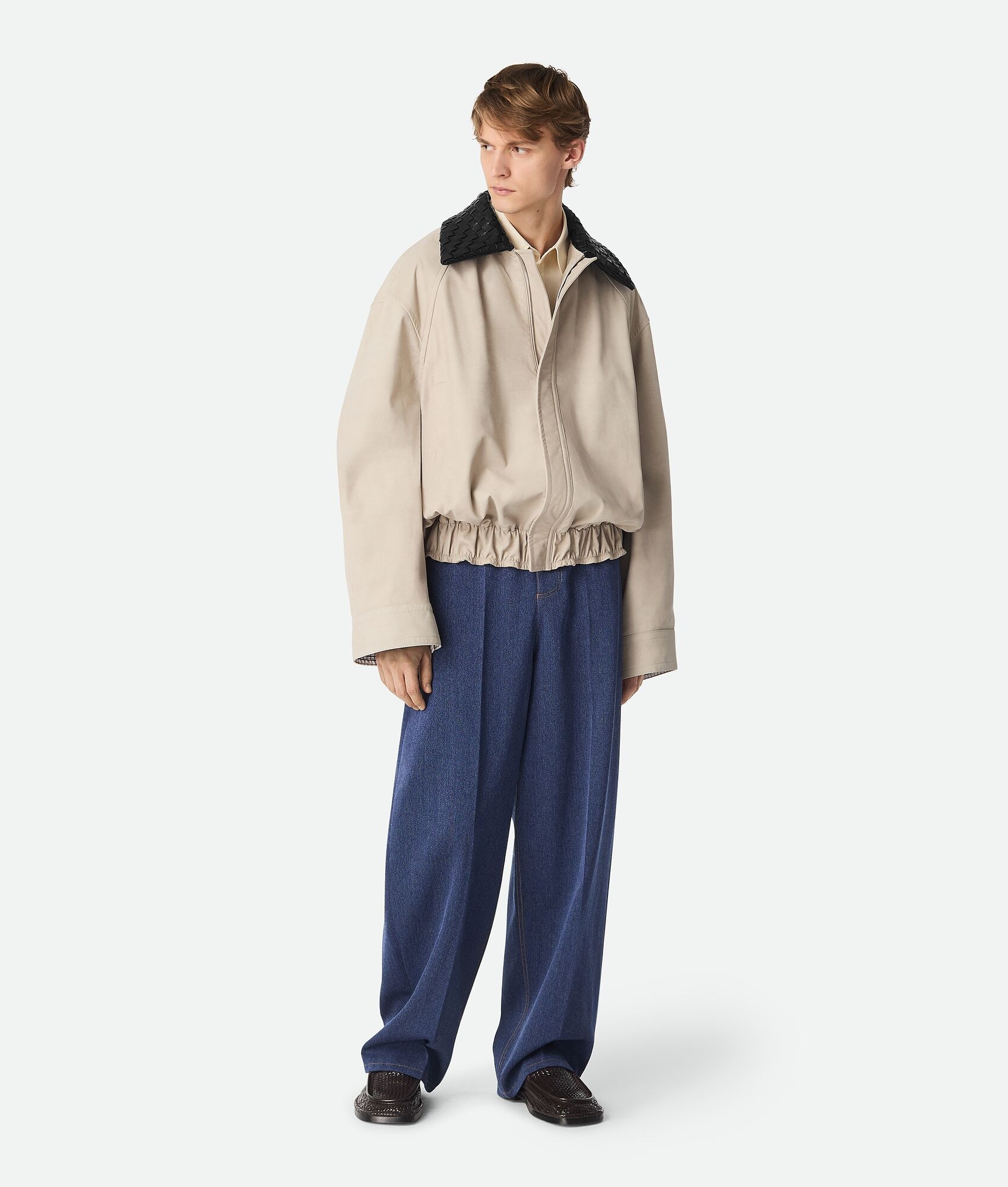 Chino Printed Leather Blouson - 4