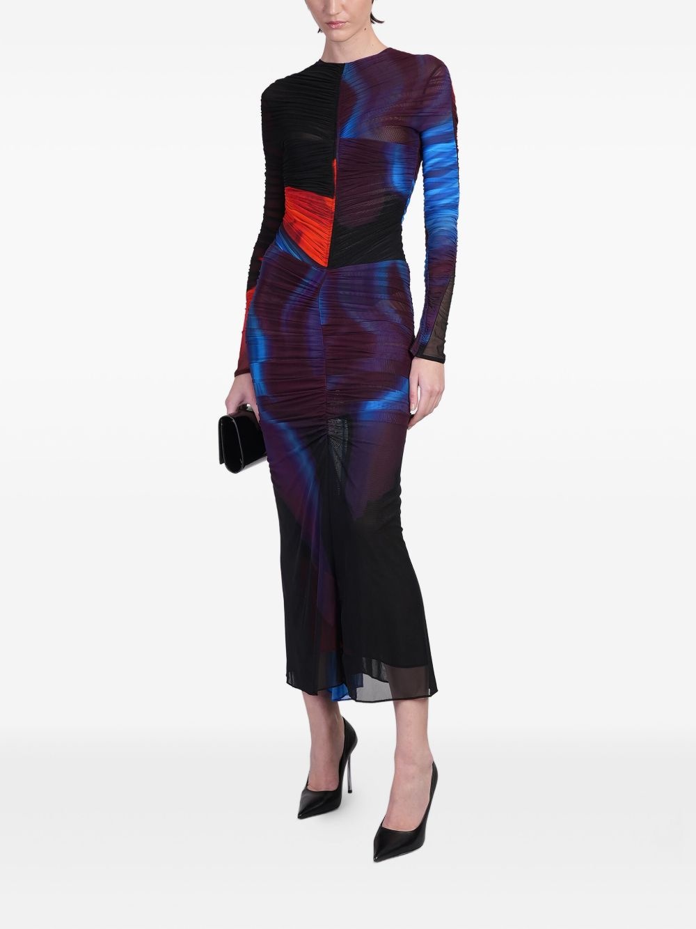 ruched long-sleeve bodysuit - 2
