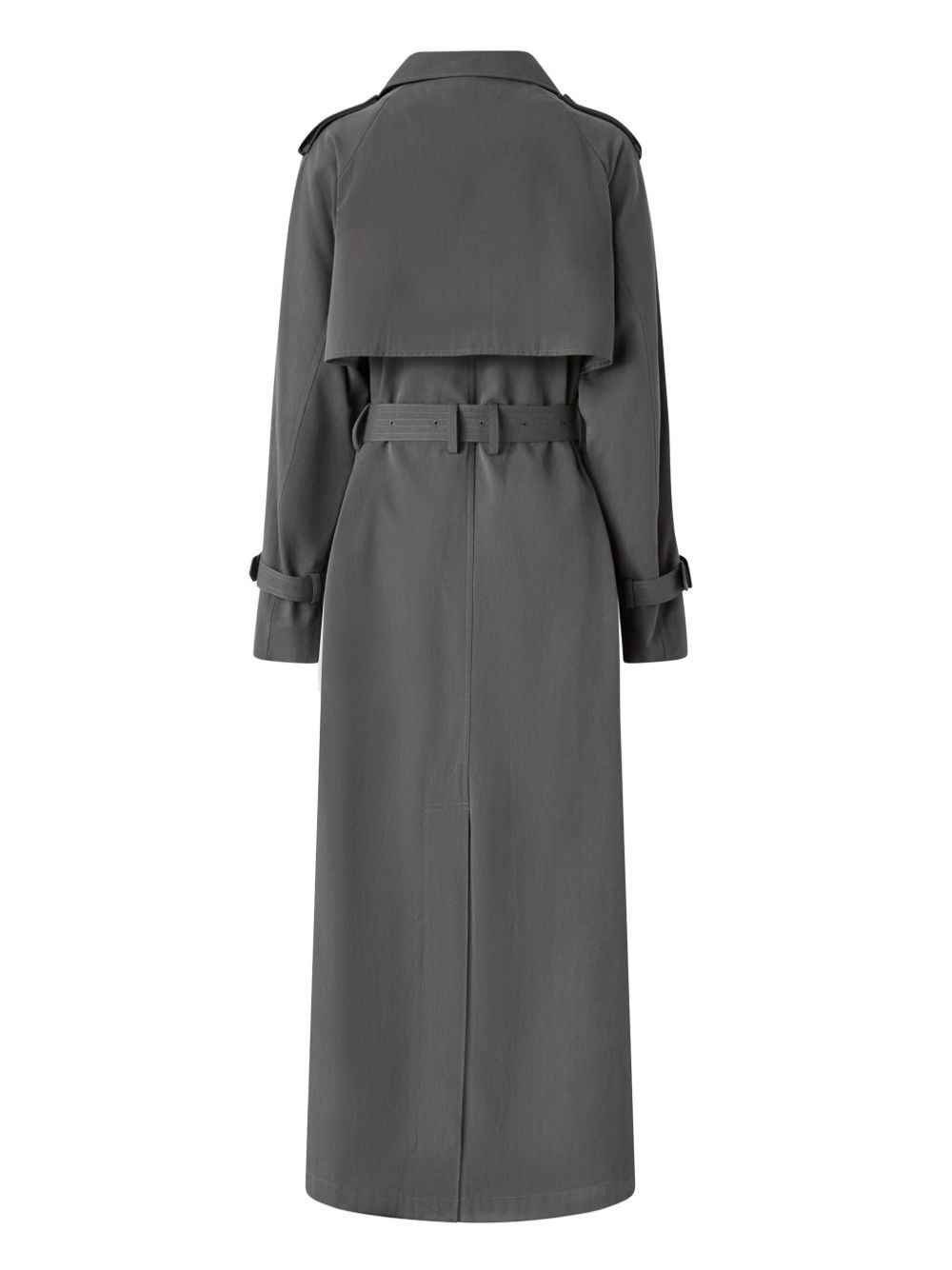 belted trench coat - 2