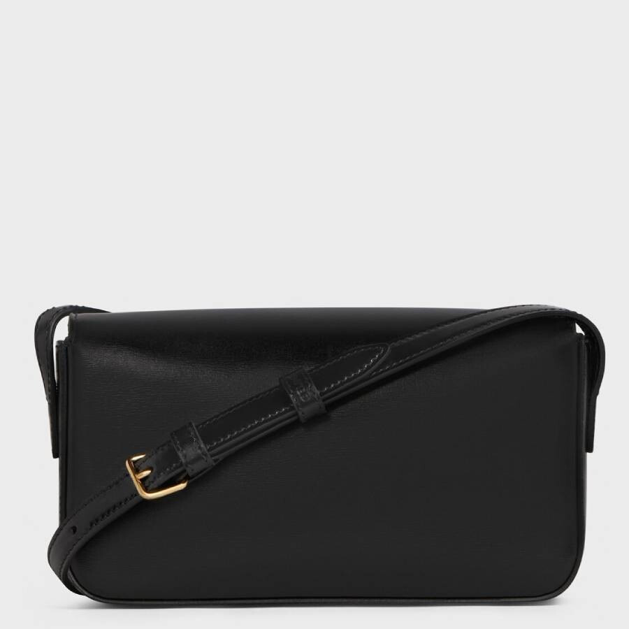 Celine Shiny Calfskin Claude Shoulder Bag - 3