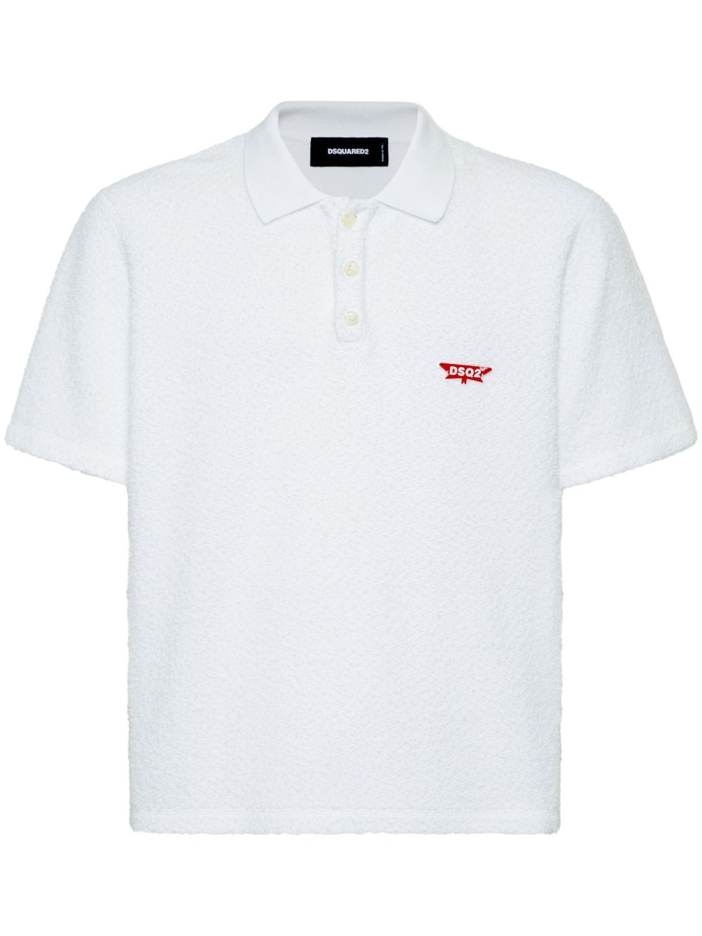 logo-appliqué polo shirt - 1