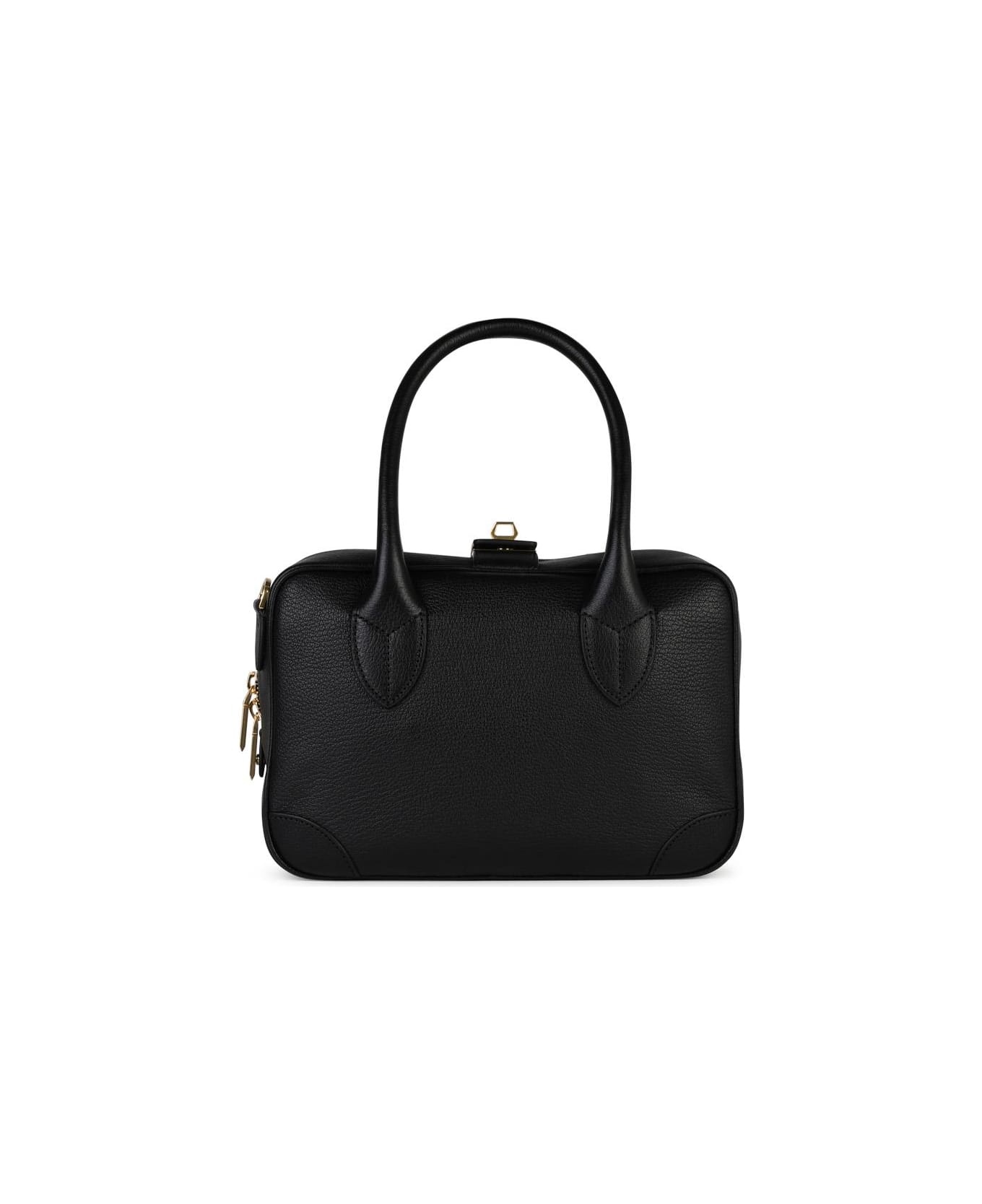 'vita' Black Leather Top Case - 3