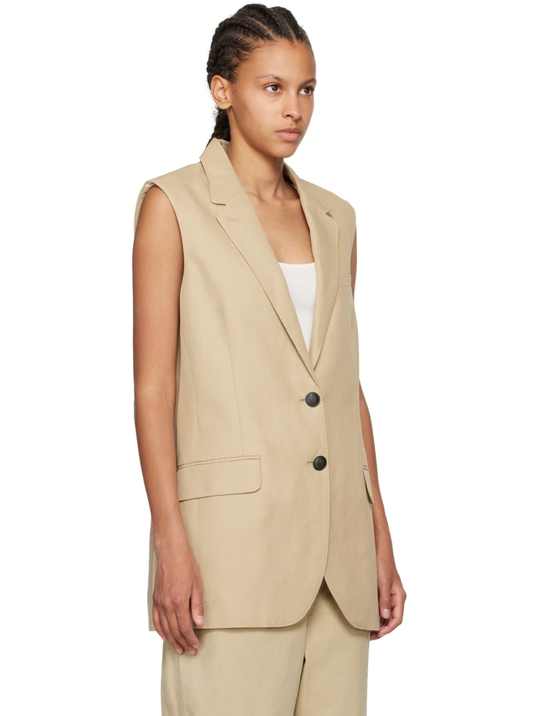Beige Odessa Vest - 2