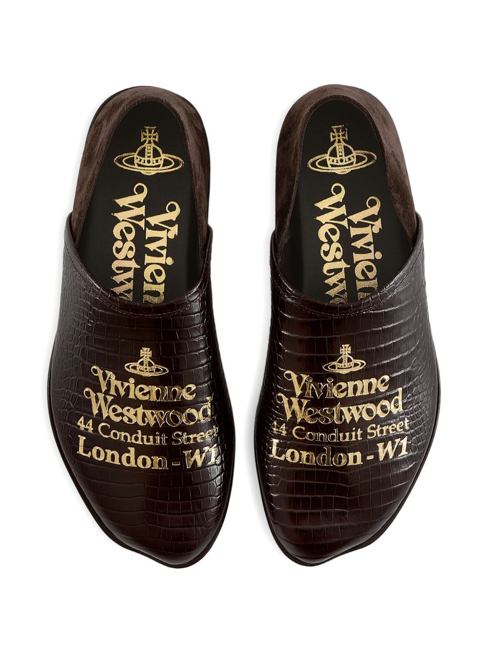 Tuesday crocodile-effect logo loafers - 4