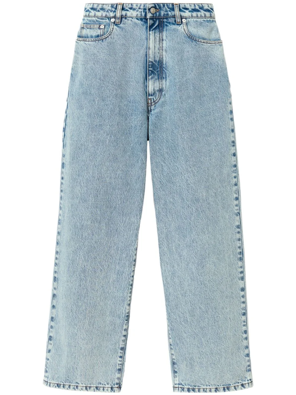 cotton high-waisted jeans - 1