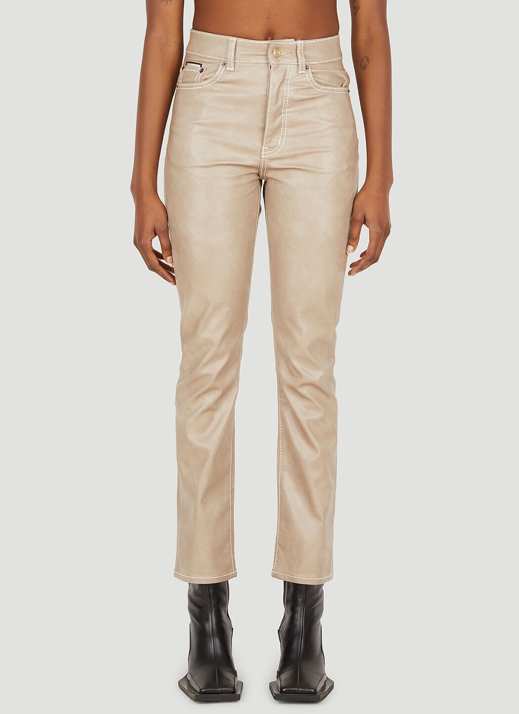 Solstice Vegan Leather Pants - 1
