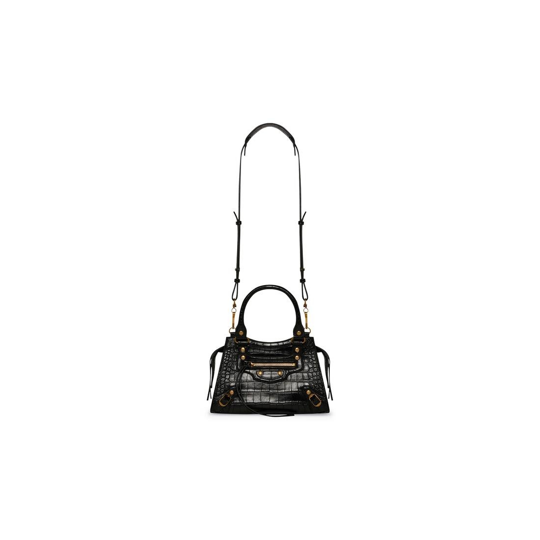 Women's Neo Classic Xs Handbag Crocodile Embossed in Black - 6
