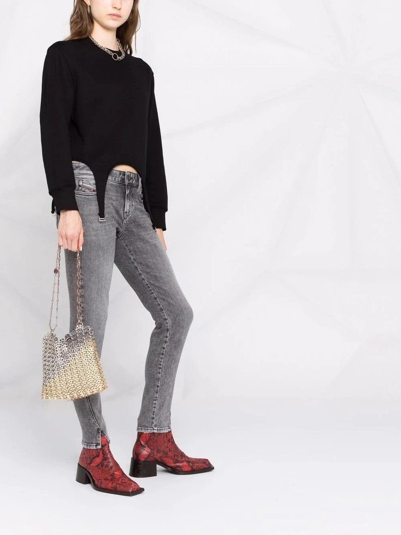 high-rise D-Jevel slim jeans 4