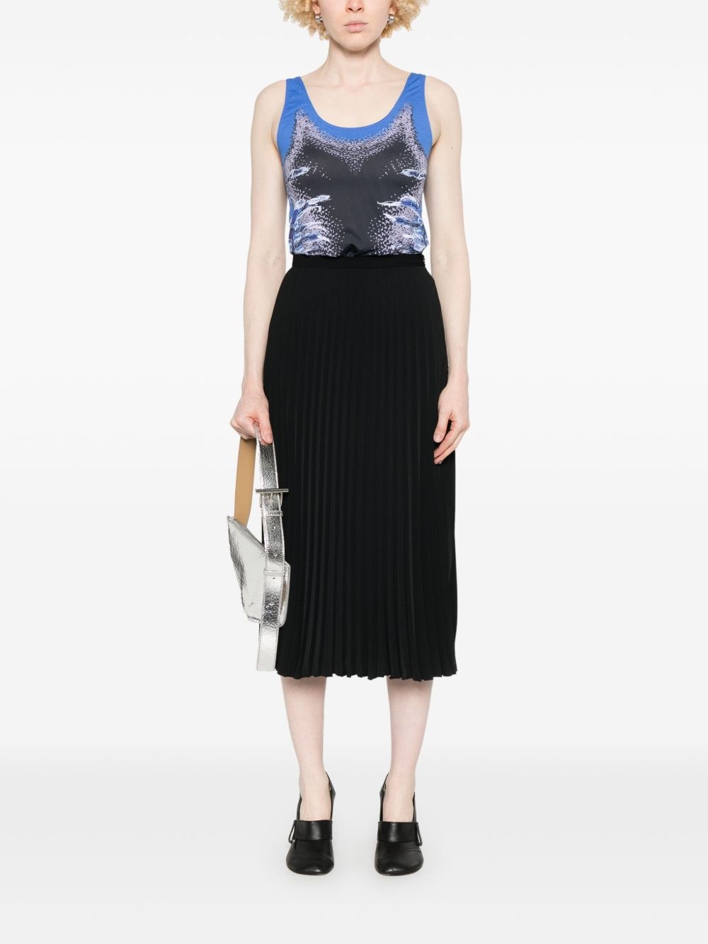 pleated midi skirt - 2