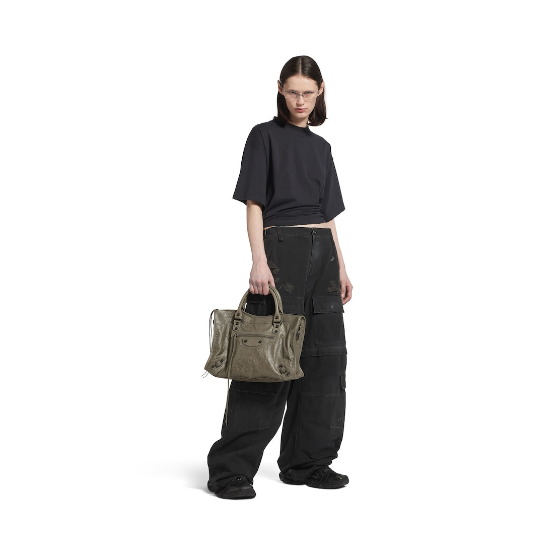Women's Le City Medium Bag in Army Green - 7