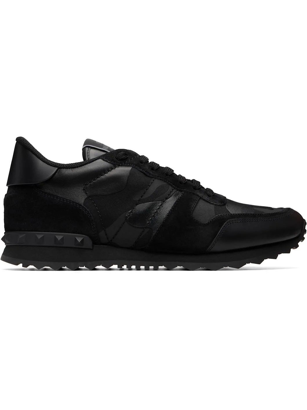 Black Camouflage Noir Rockrunner Sneakers - 1