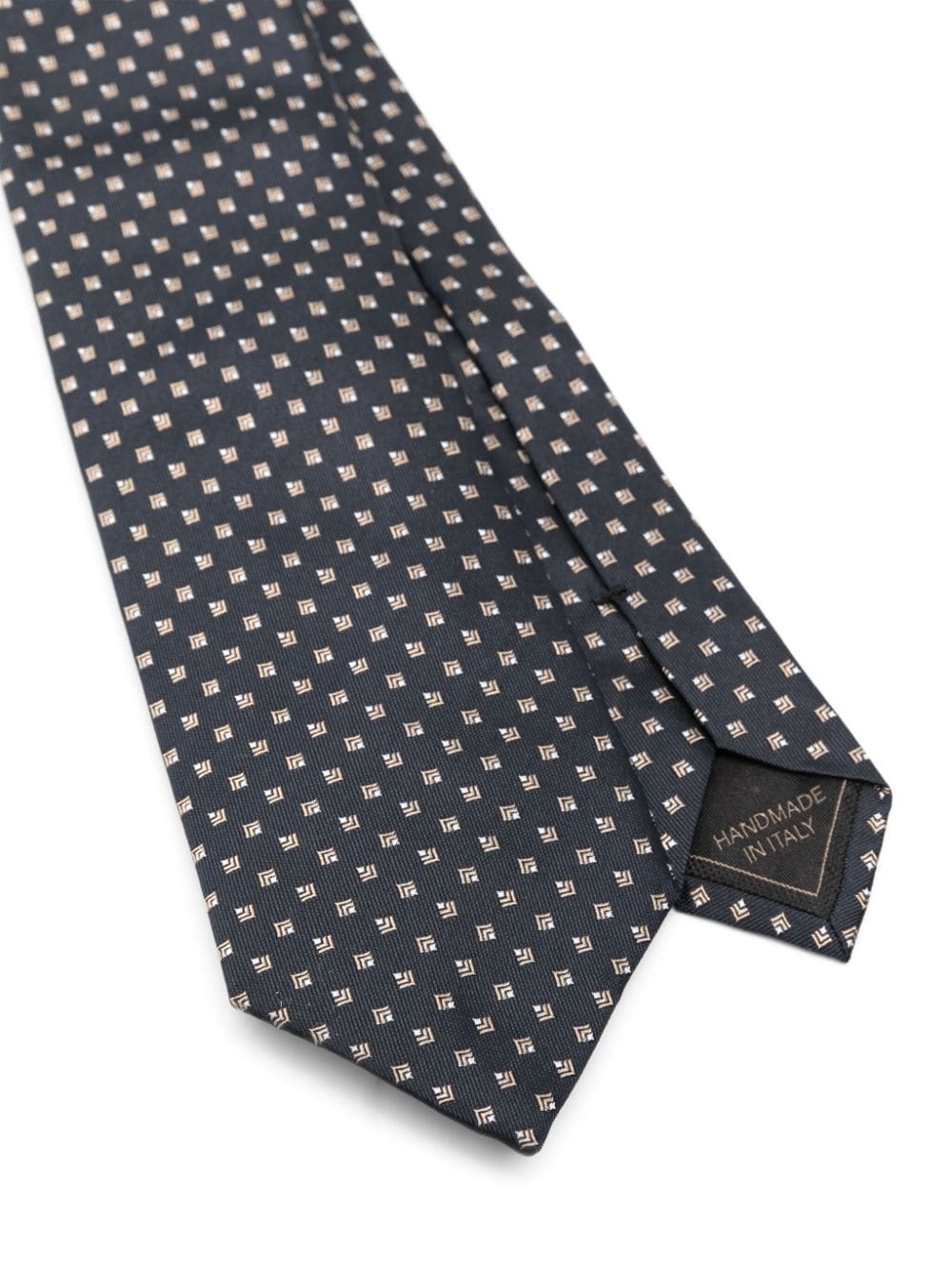 geometric-jacquard tie - 2