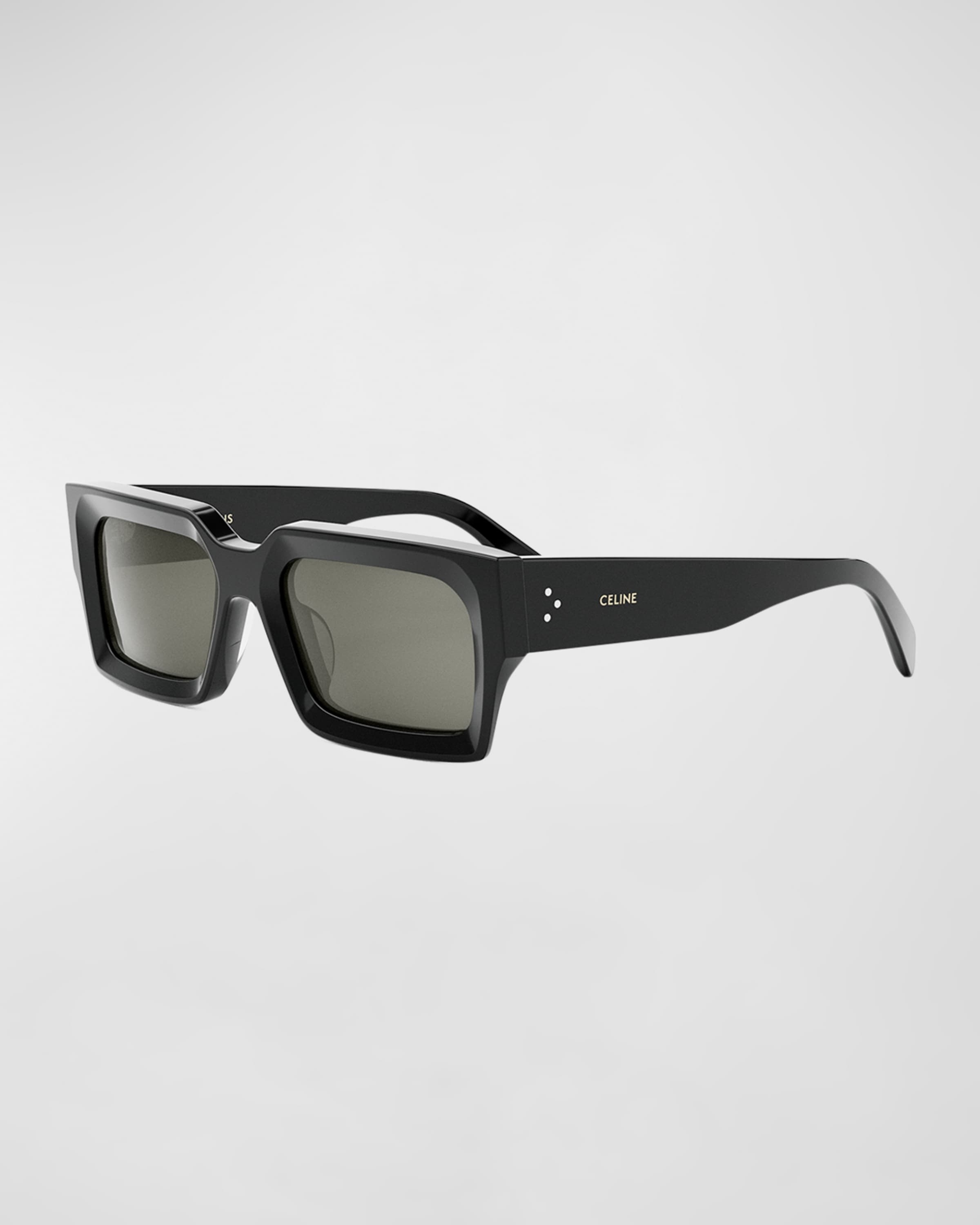 Men's 3-Dot Acetate Rectangle Sunglasses - 1