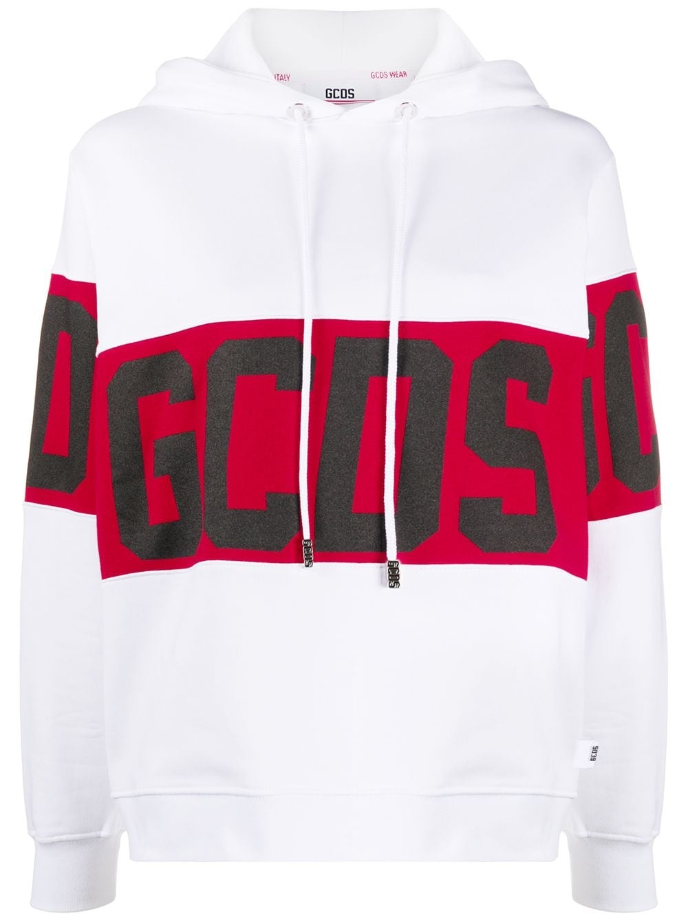 logo print hoodie - 1