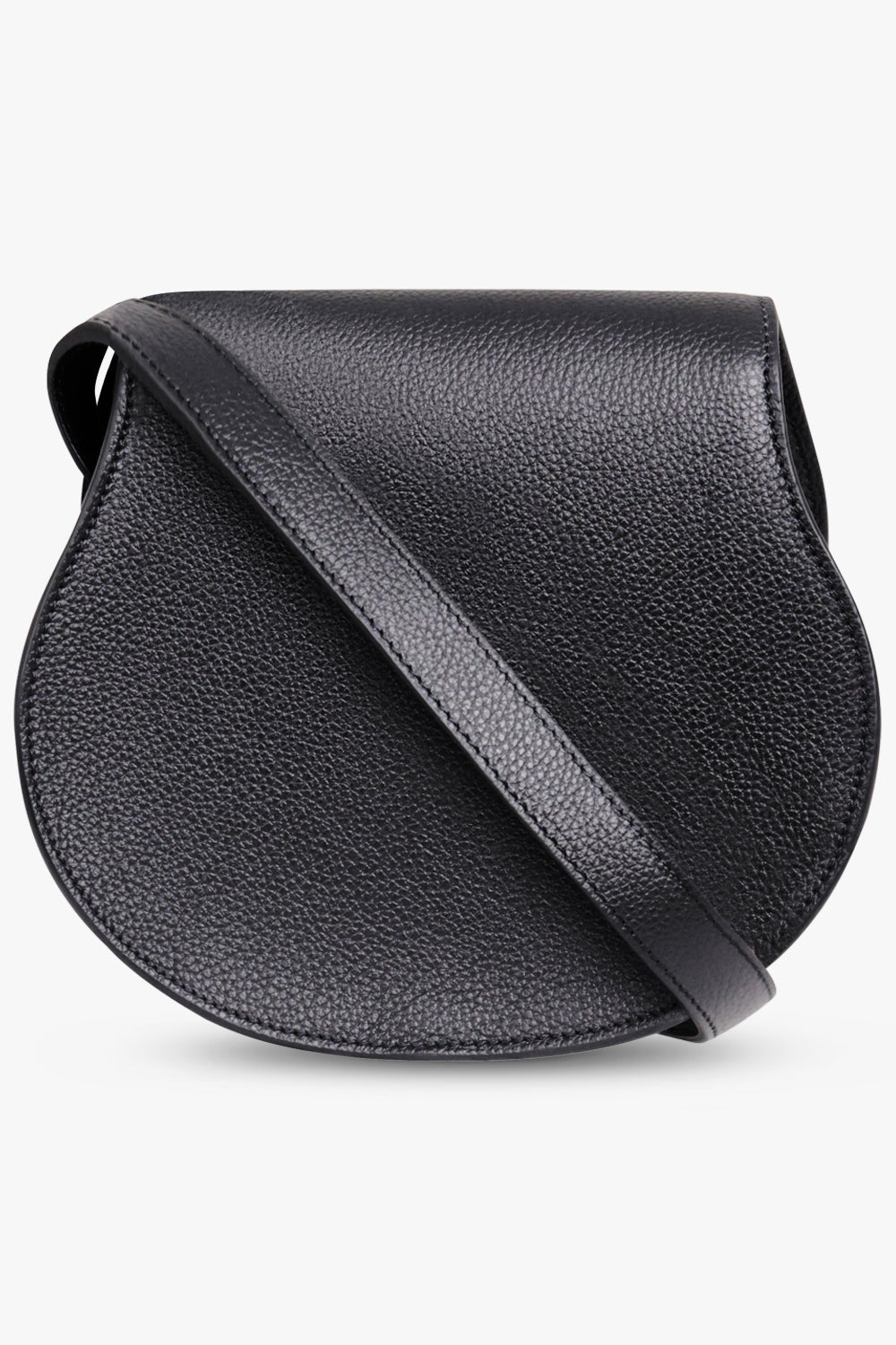 MARCIE SMALL BAG | BLACK/BLACK STITCHING - 6