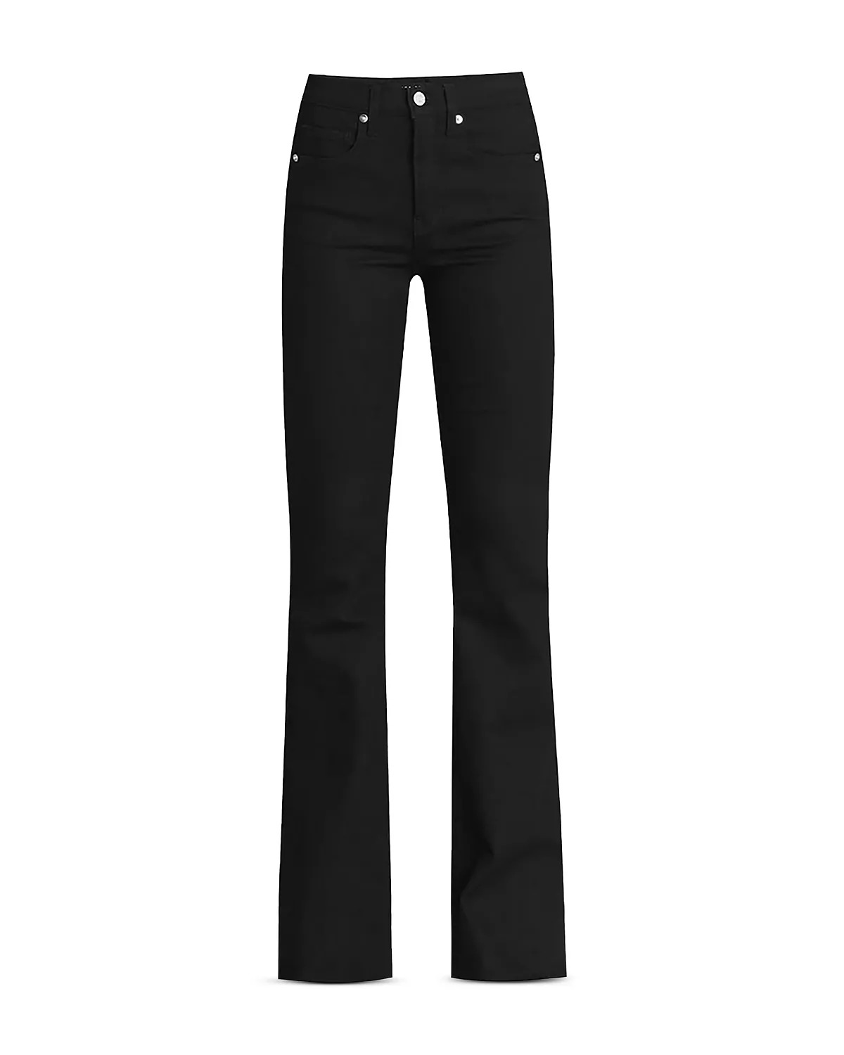 Beverly High Rise Skinny Flare Jeans in Onyx - 5